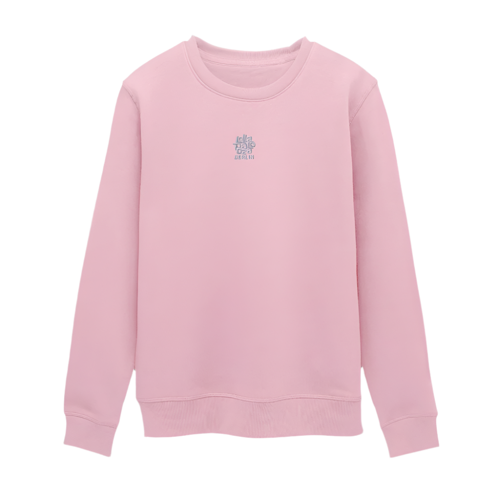 Signature Unisex Sweatshirt - weißer Stick - Hellrosa