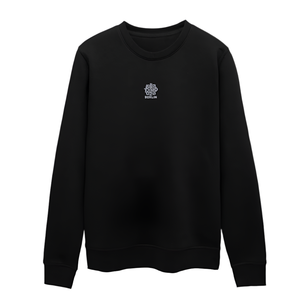 Signature Unisex Sweatshirt - weißer Stick - Schwarz