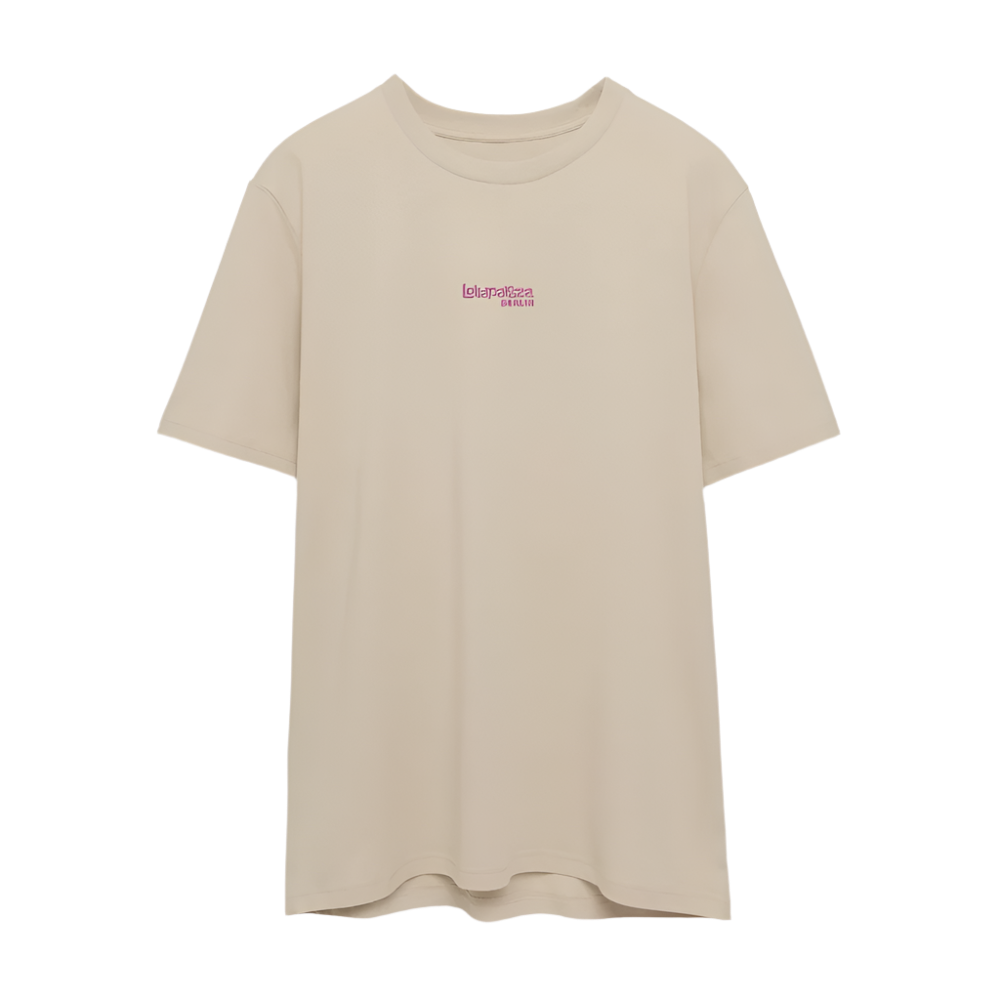 Signature Unisex T-Shirt - rosa Stick - Beige