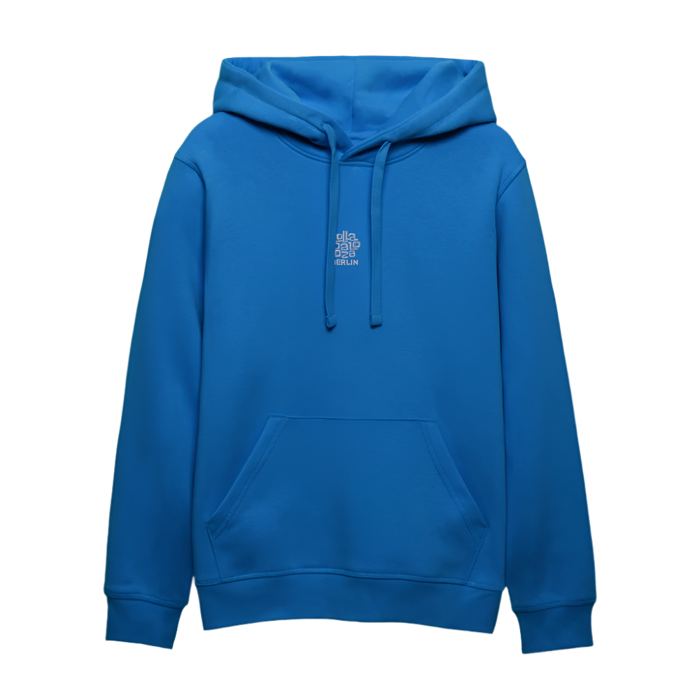 Signature Unisex Hoodie - weißer Stick - Königsblau