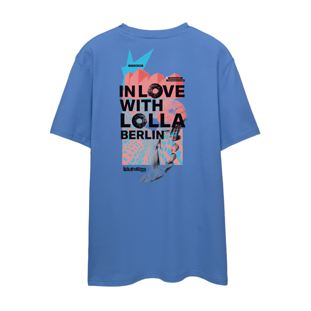 In Love with Lolla - Unisex Organic T-Shirt - Achtsames Blau