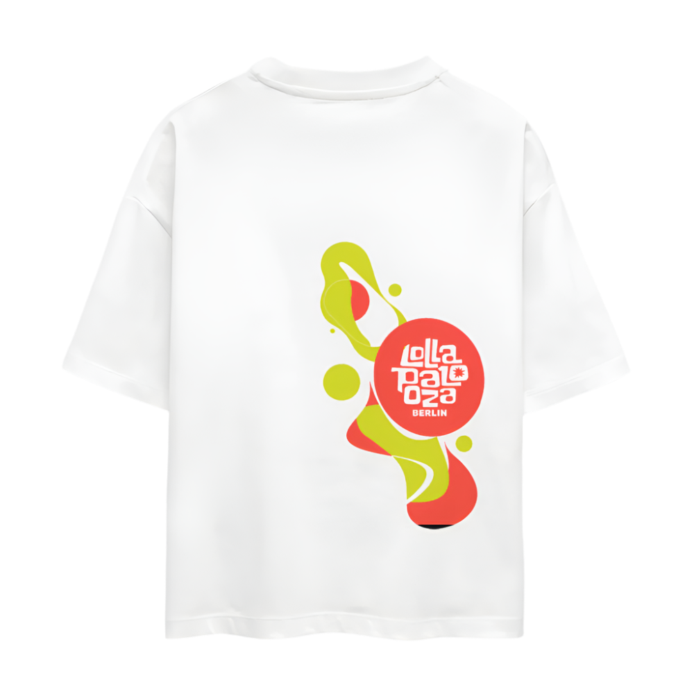 Lolla Splash - Organic Cropped T-Shirt - Weiß