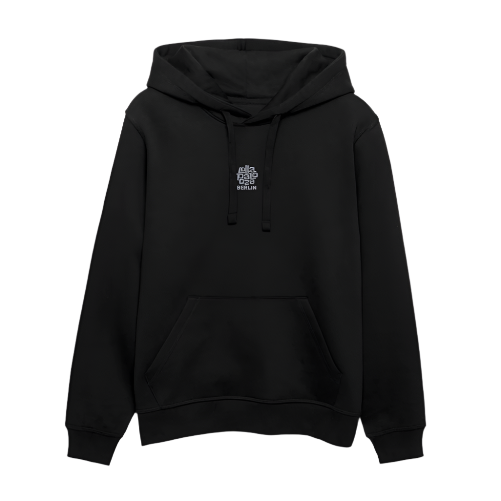 Signature Unisex Hoodie - weißer Stick - Schwarz