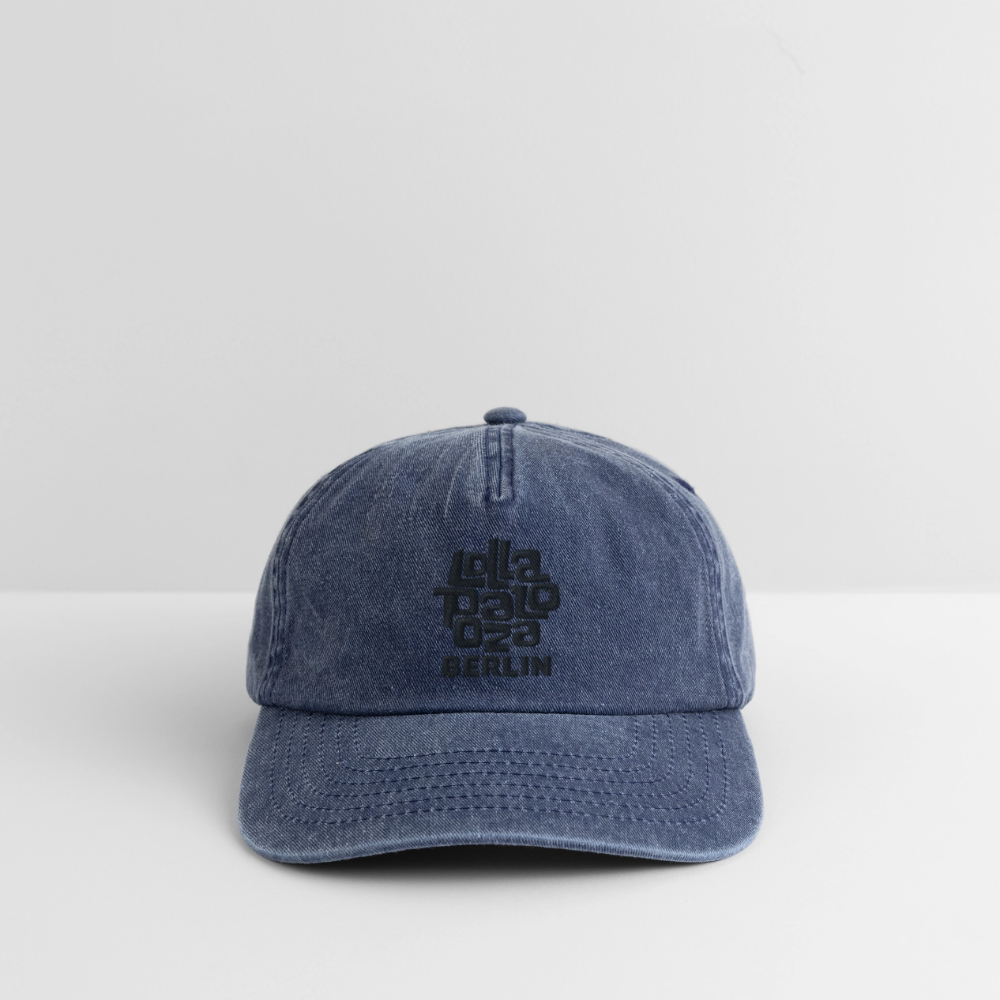 Vintage Cap - schwarzer Stick - Vintage Denim