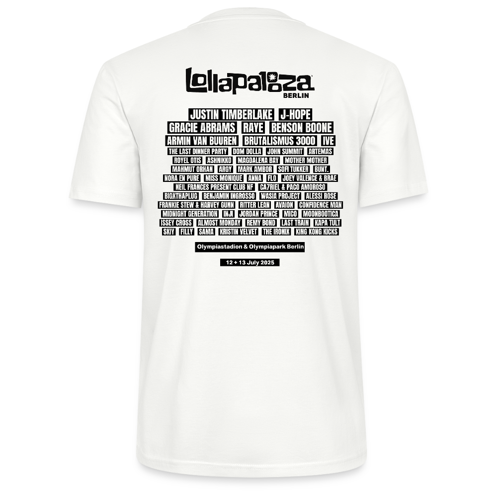 Classic Lolla - Line Up T-Shirt - Weiß