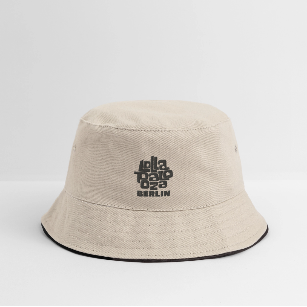 Signature Fischerhut - schwarzer Stick - Natur/Navy