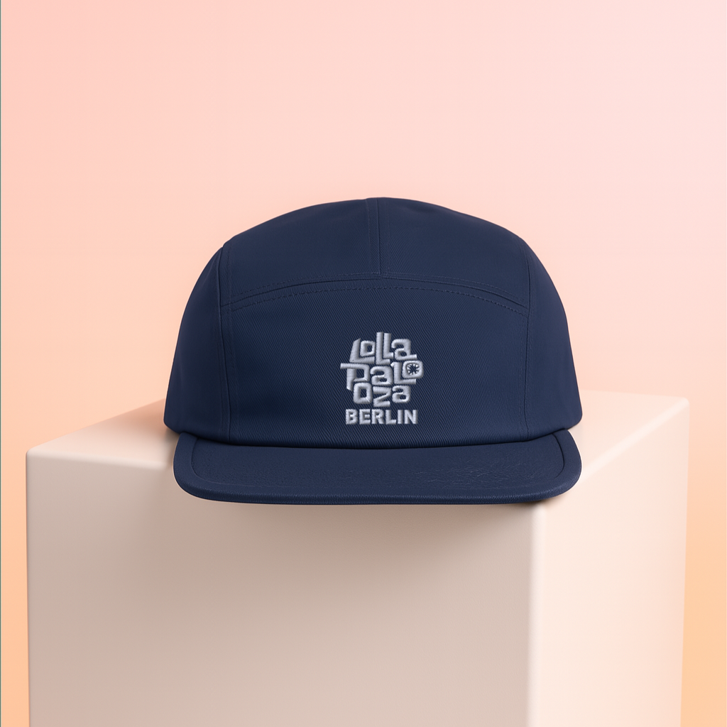 Camper Cap - weißer Stick - Navy