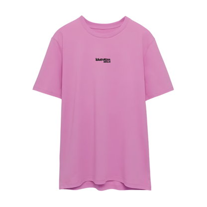 Signature Organic T-Shirt - schwarzer Stick - Pink