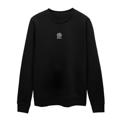 Signature Unisex Sweatshirt - weißer Stick - Schwarz