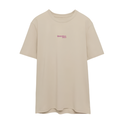 Signature Unisex T-Shirt - rosa Stick - Beige