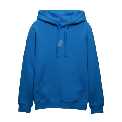 Signature Unisex Hoodie - weißer Stick - Königsblau