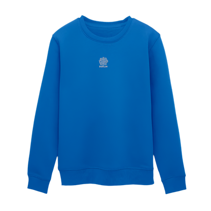 Signature Unisex Sweatshirt - weißer Stick - Königsblau