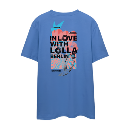 In Love with Lolla - Unisex Organic T-Shirt - Achtsames Blau