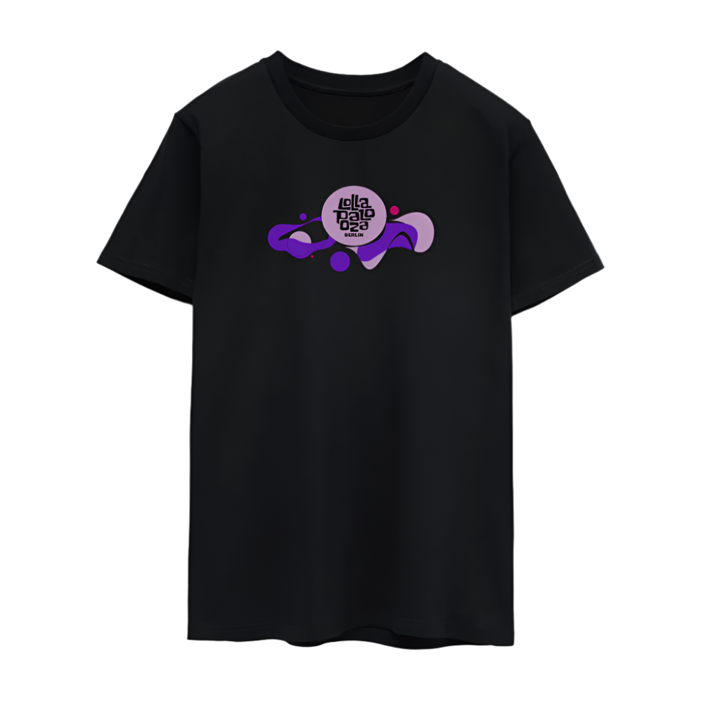 Purple Swish Line Up Shirt - Schwarz