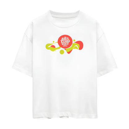 Lolla Splash - Organic Cropped T-Shirt - Weiß