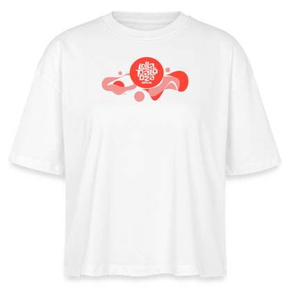 Lolla Splash - rosa/rot Organic Cropped T-Shirt 