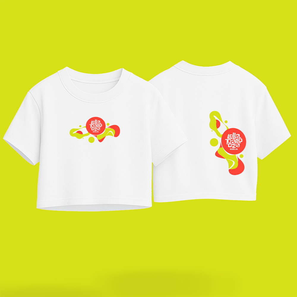 Orange Swish - Organic Cropped T-Shirt