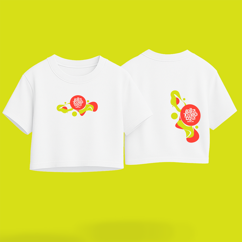 Orange Swish - Organic Cropped T-Shirt